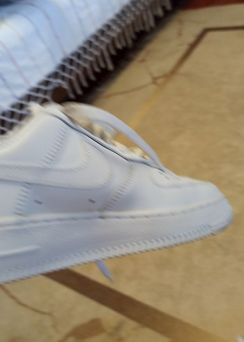 Beyaz Bağcıklı Kadın Spor Ayakkabı - Görsel 6