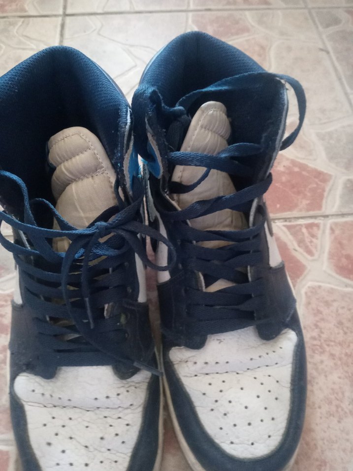 Lacivert Gri Bağcıklı Basketbol Ayakkabısı - Görsel 4