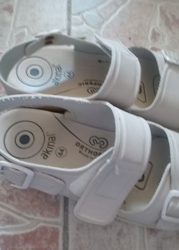 Beyaz Kadın Dolgu Topuklu Sandalet - Görsel 5