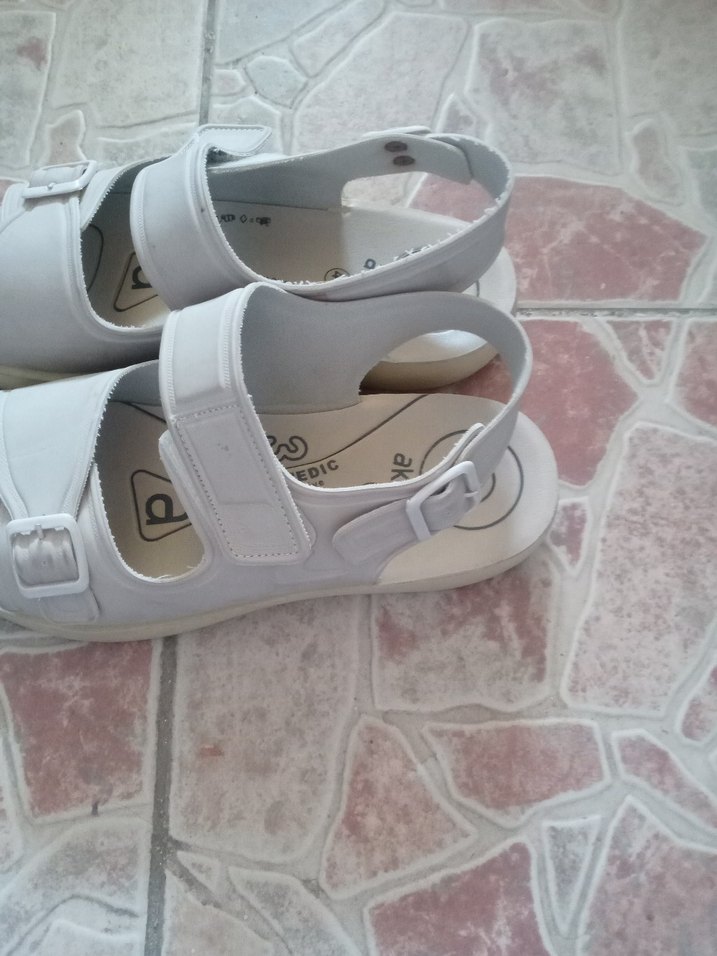 Beyaz Kadın Dolgu Topuklu Sandalet - Görsel 3