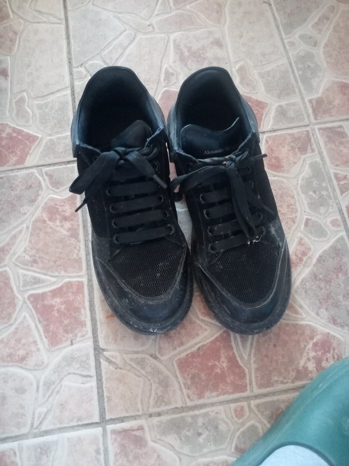 Siyah Bağcıklı Kadın Spor Ayakkabı - Görsel 2