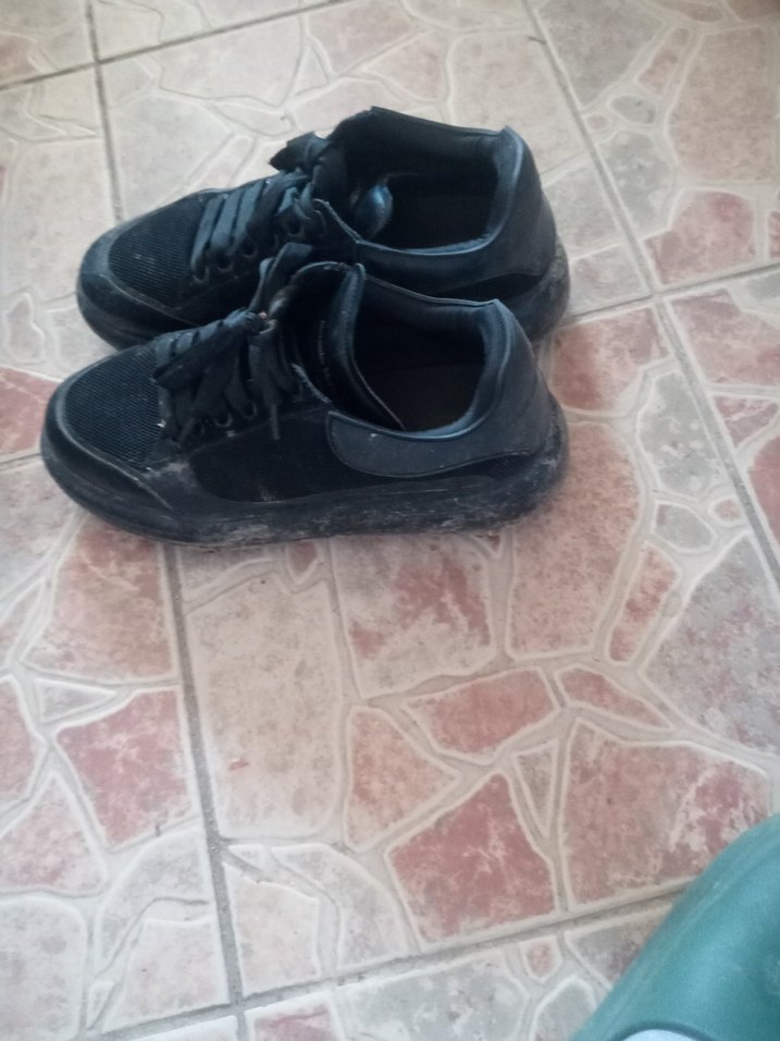 Siyah Bağcıklı Kadın Spor Ayakkabı - Görsel 4