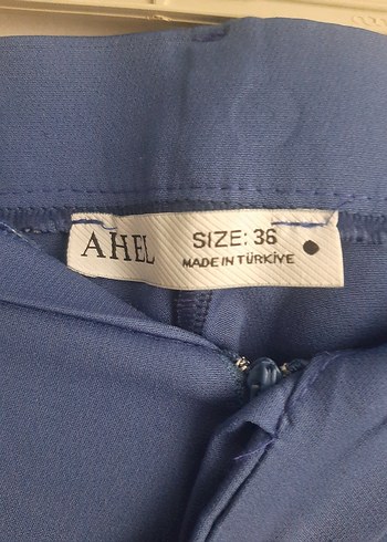 Diğer Kadın Mavi Pilili Uzun Kumaş Pantolon