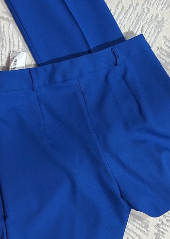 Mavi Pilili Kadın Kumaş Pantolon - Görsel 6