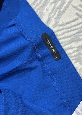 Mavi Pilili Kadın Kumaş Pantolon - Görsel 5