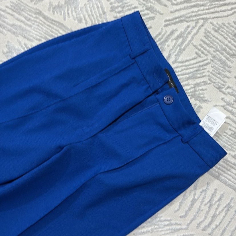 Mavi Pilili Kadın Kumaş Pantolon - Görsel 4