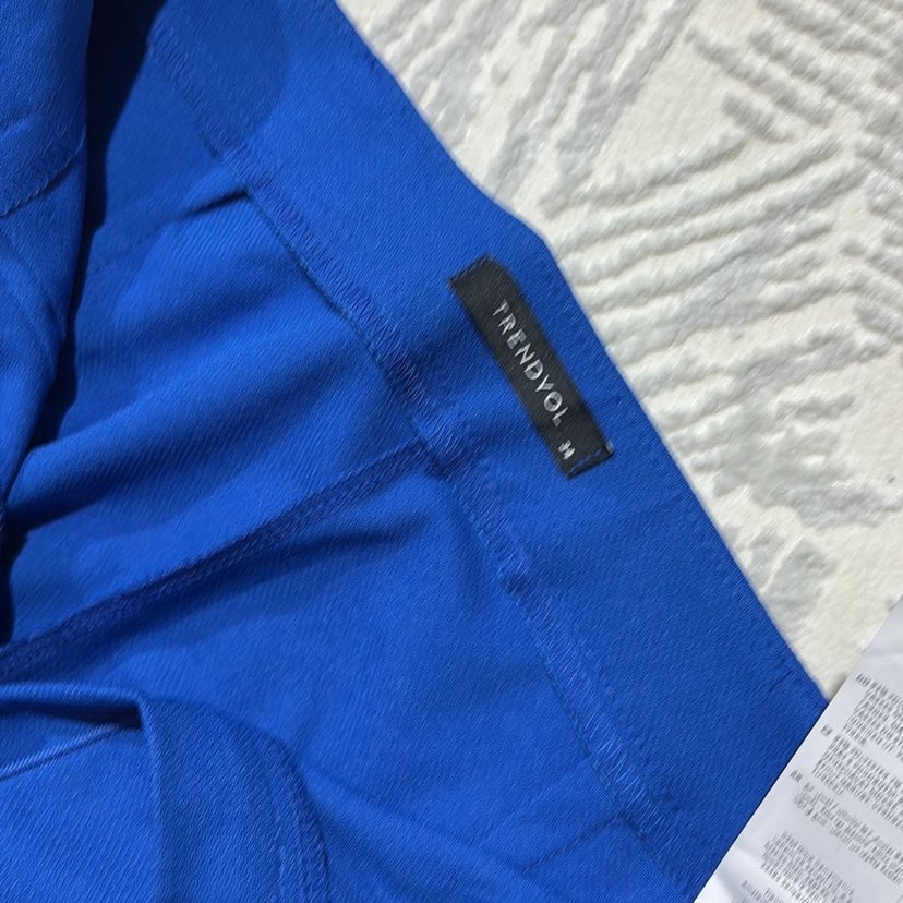 Mavi Pilili Kadın Kumaş Pantolon - Görsel 5