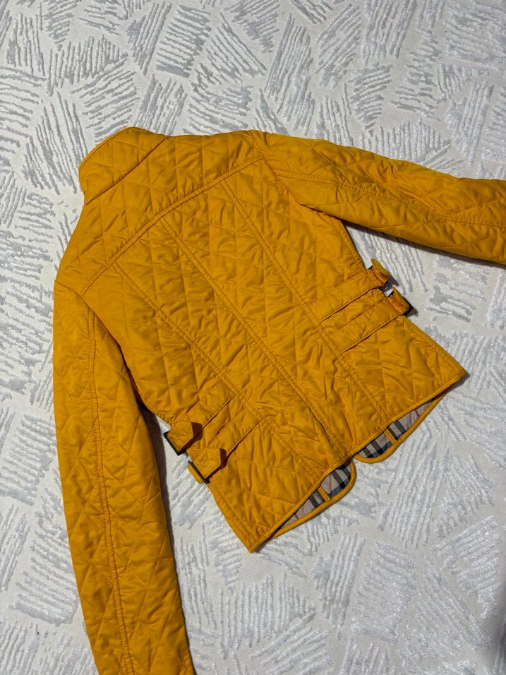 Burberry hardal sarı ceket - Görsel 4