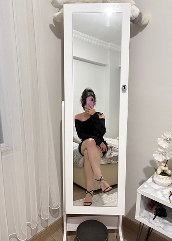 Siyah Straplez Mini Elbise - Görsel 5