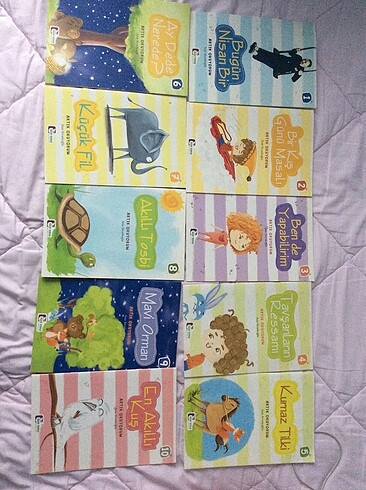 10 adet hikaye kitabı set 