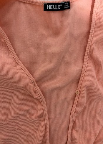 s Beden pembe Renk Pembe V Yaka Uzun Kollu Hırka