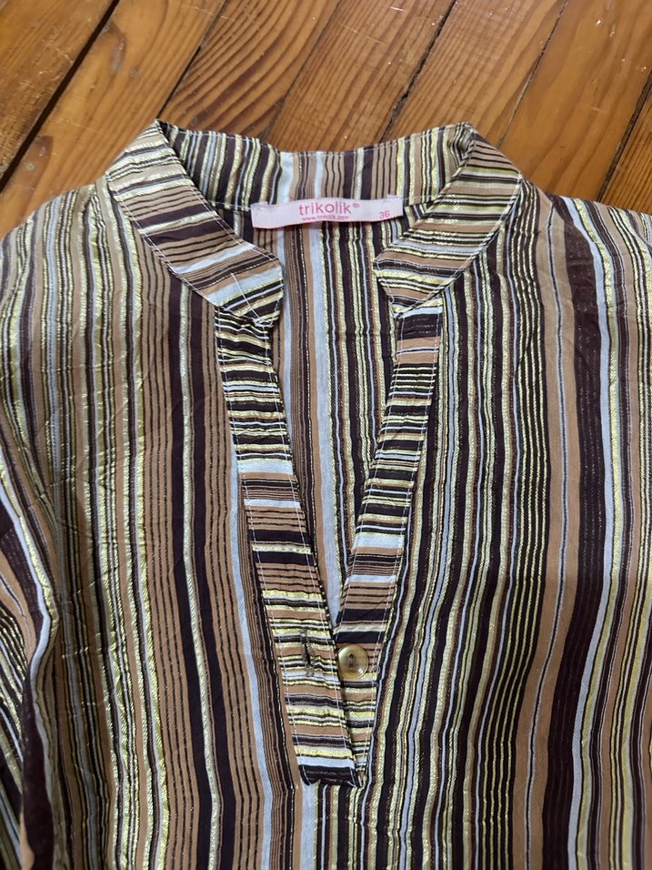 V-Yaka Bohem Kadın Gömlek - Görsel 4