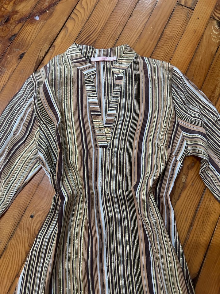 V-Yaka Bohem Kadın Gömlek - Görsel 3