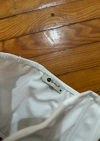 Beyaz Straplez Mini Büstiyer - Görsel 4