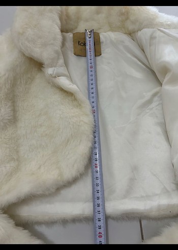Beyaz Kürk Detaylı Midi Kadın Mont - Görsel 2