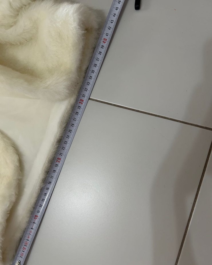 Beyaz Kürk Detaylı Midi Kadın Mont - Görsel 3