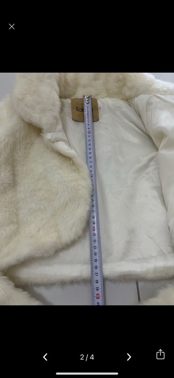 Beyaz Kürk Detaylı Midi Kadın Mont - Görsel 2