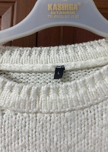 Beyaz Triko Kadın Kazak - Görsel 3