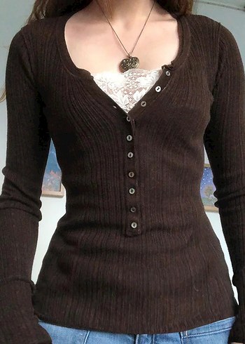 American Vintage Y2k Fairycore Grunge Gotik Bluz