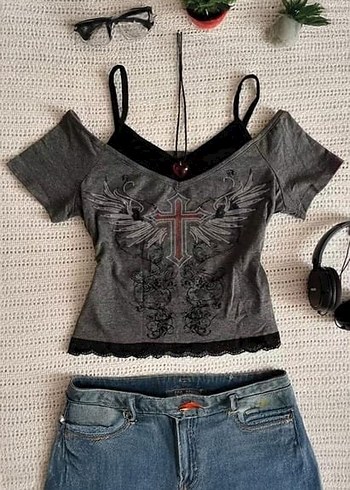 American Vintage Y2k fairycore gothic grunge bluz