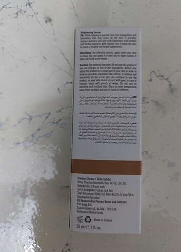 diğer Beden Rimu Health Products Arbutin %2+ Hyaluronic Asid