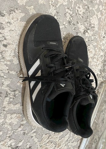 40 Beden siyah Renk Adidas Siyah Gri Bağcıklı Sneakers