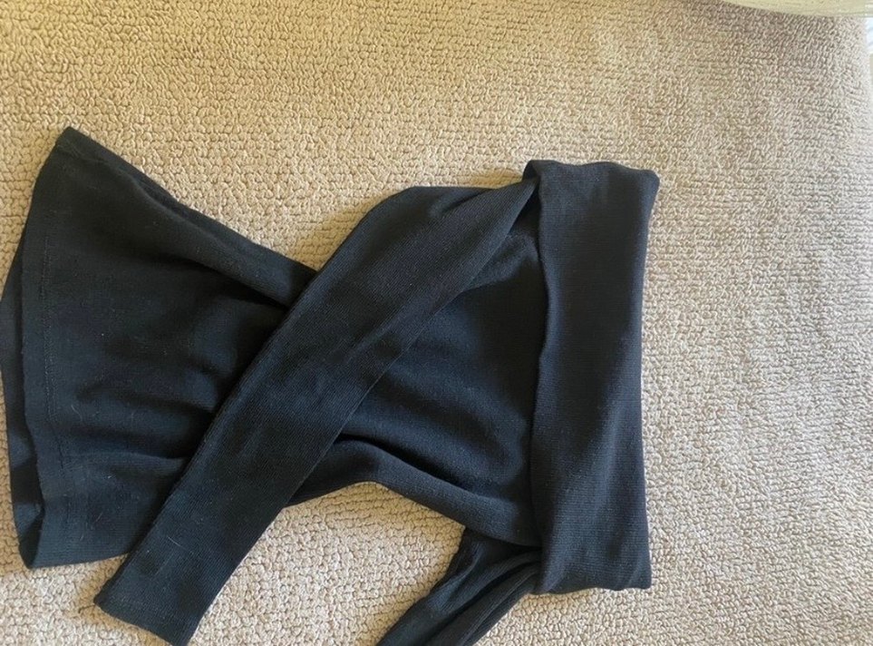 Siyah Balıkçı Yaka Hamile Taytı - Görsel 2