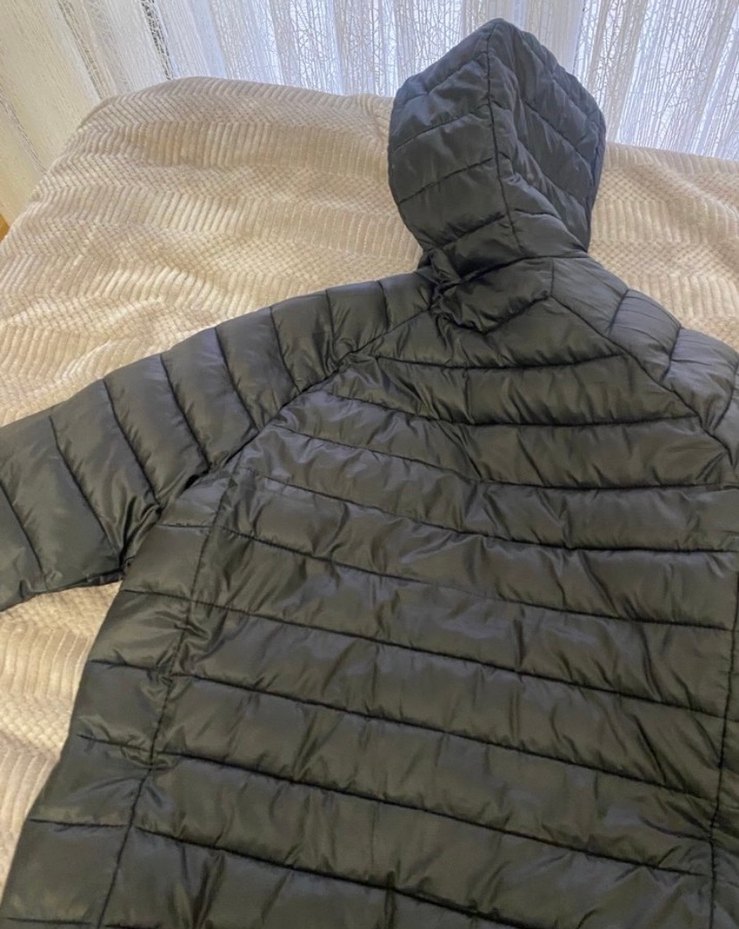 Kadın Siyah Kapüşonlu Kış Montu - Görsel 5