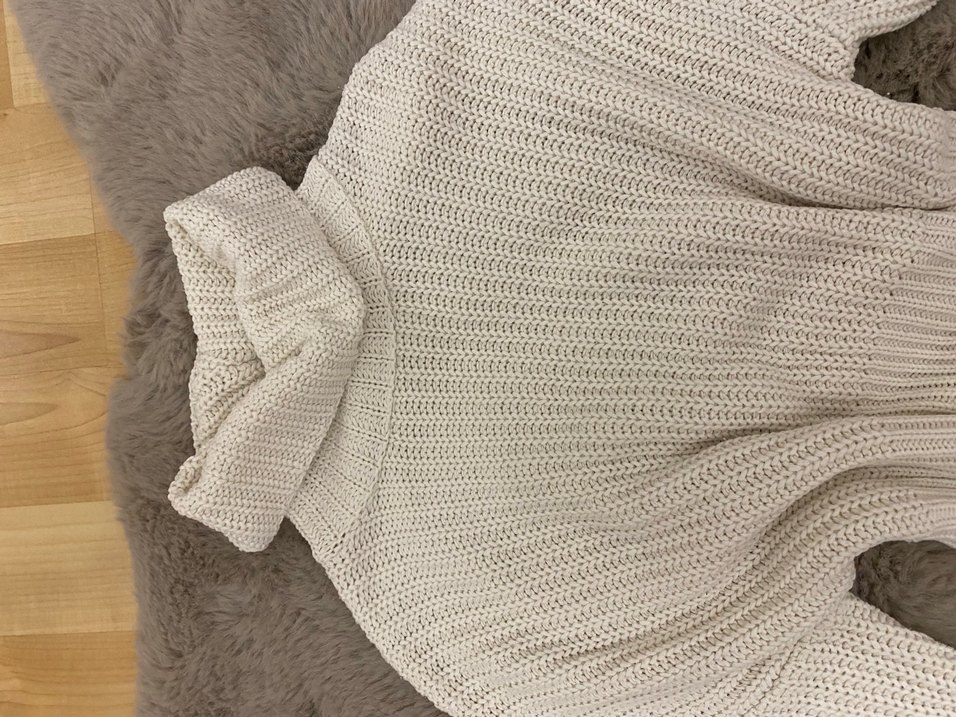 Beyaz Balıkçı Yaka Örgü Kadın Kazak - Görsel 2