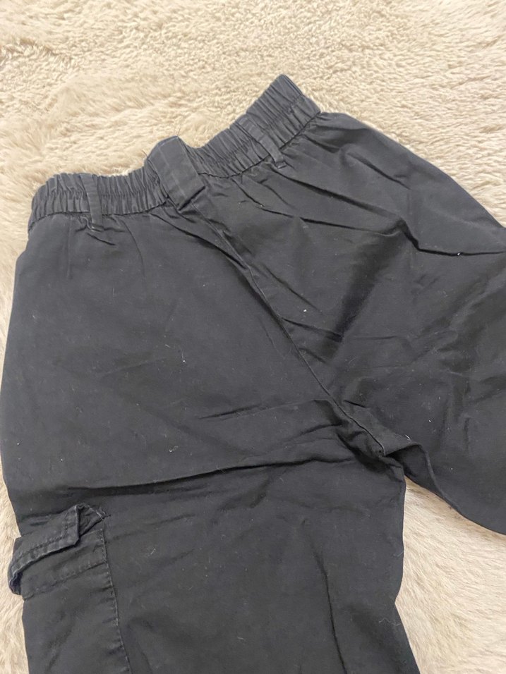 Kadın Siyah Bol Kesim Boyfriend Kot Pantolon - Görsel 3