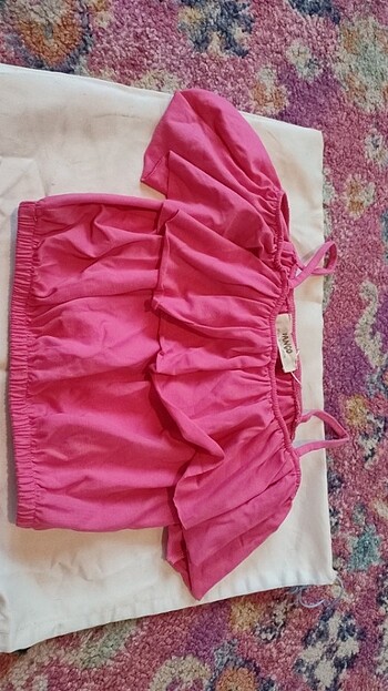 Panço Kız çocuk askılı crop bluz