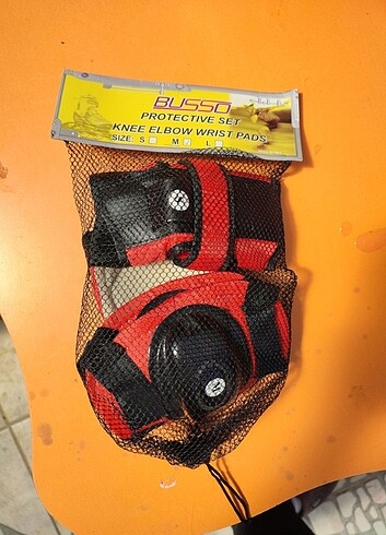 Çocuk 3 lı paten kayak koruyucu set. Dizlik ellik dirseklik
