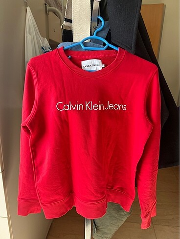 m Beden kırmızı Renk Calvin Klein Kırmızı sweatshirt