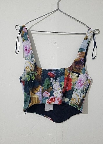 Stradivarius stradivarius art collection crop büstiyer Beden L