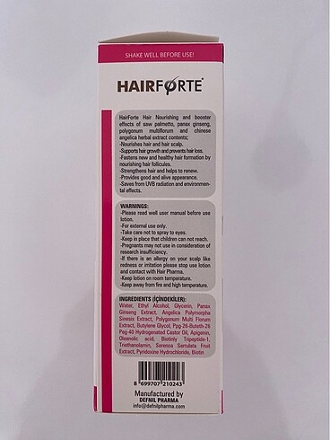 Hairforte procapil sprey - Görsel 2