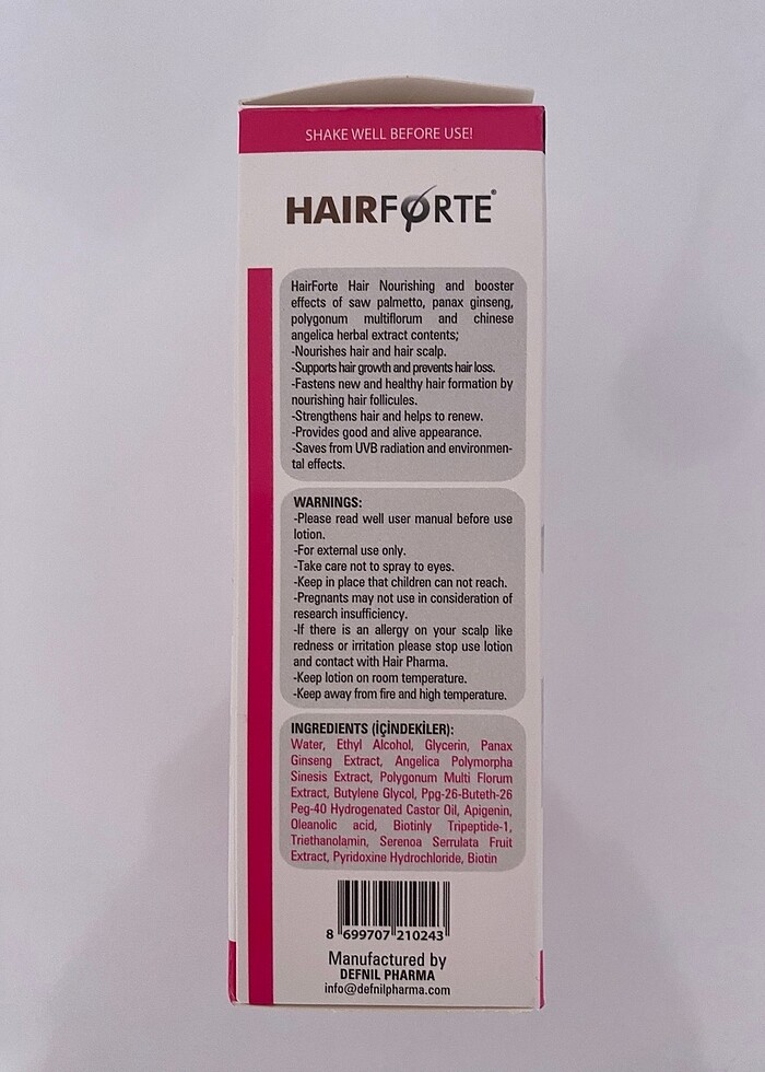 Hairforte procapil sprey - Görsel 2