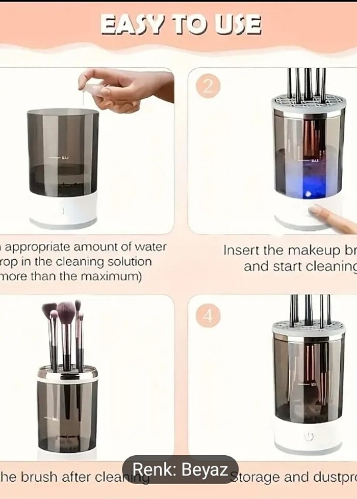 Makyaj fırçası temizleyici  - Görsel 3