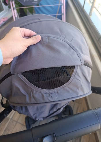 Gri ve kahverengi bebek arabası - Görsel 5