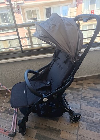 Gri ve kahverengi bebek arabası - Görsel 4