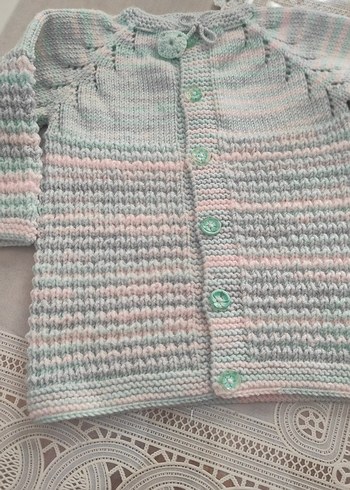 24-36 Ay Beden Diger Kız Çocuk Triko Hırka Pastel Renkli