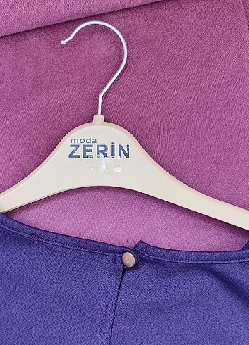 Tesettür elbise koyu mor  - Görsel 5