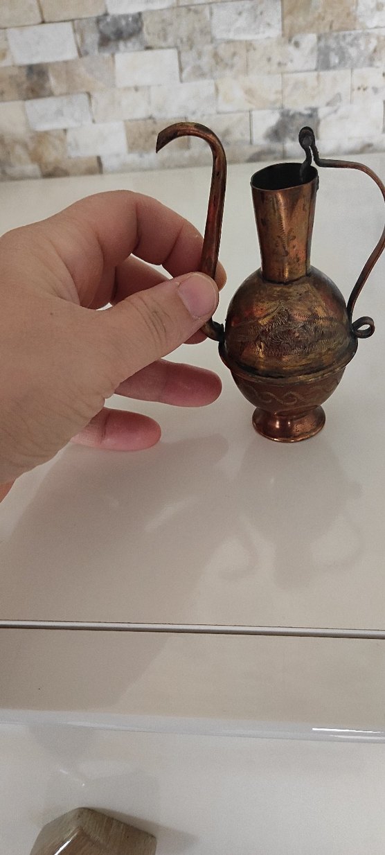 minyatür bakir ibrik - Görsel 3