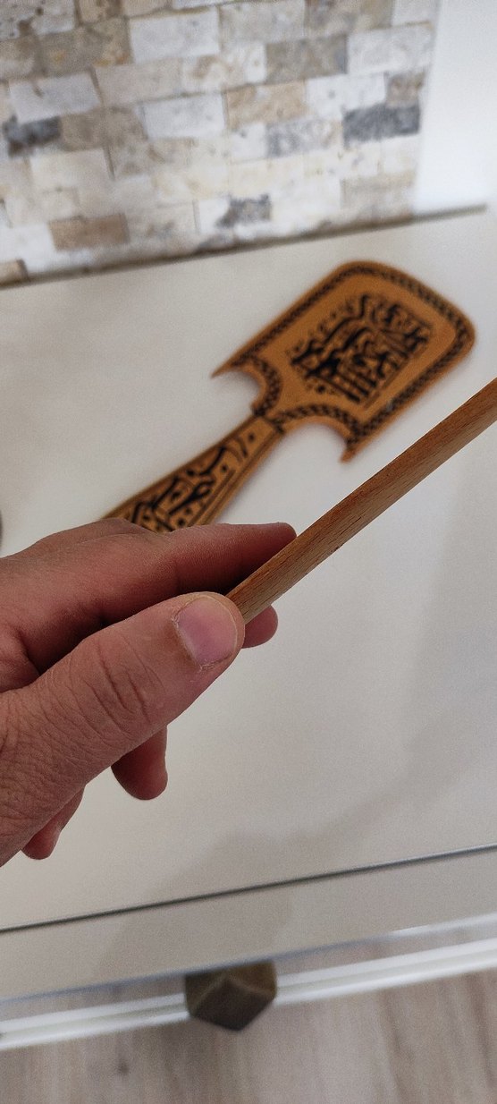 Kamel Renkli Geleneksel Ahşap Çatal ve Kaşık - Görsel 3