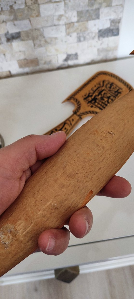 Kamel Renkli Geleneksel Ahşap Çatal ve Kaşık - Görsel 2