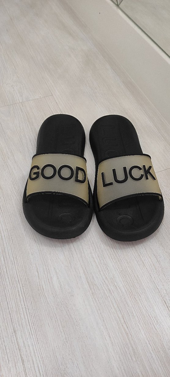 Erkek Parlak Altın Renkli Terlik - Görsel 5