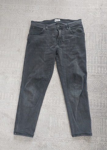 Gri Regular Fit Erkek Denim Pantolon - Görsel 4