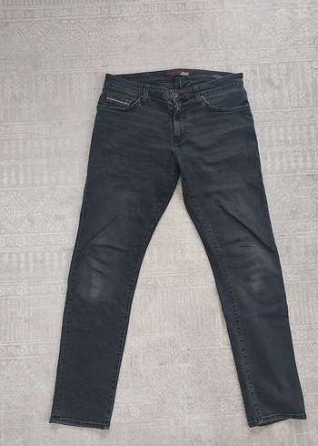 Gri Regular Fit Erkek Denim Pantolon - Görsel 3