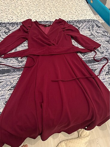 Bordo elbise