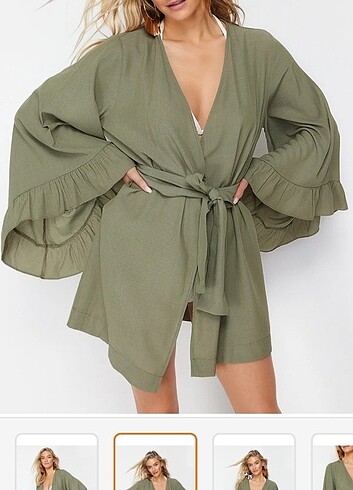 m Beden yeşil Renk Kimono