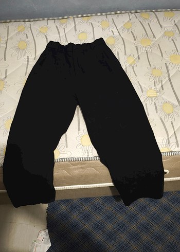 Siyah erkek palazzo pantolon 
oversize. - Görsel 2